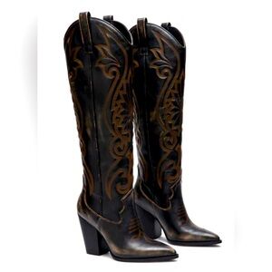 Steve Madden Lasso Cowboy Boots 6.5